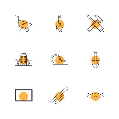 minimalist düz vektör app simgeleri beyaz arka plan üzerinde 