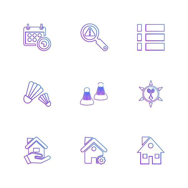 Colección Vectorial Iconos Diseño Plano Creativo Negocios — Archivo Imágenes Vectoriales