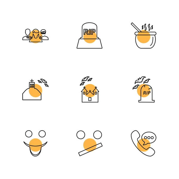 Iconos Aplicación Vector Plano Minimalista Sobre Fondo Blanco — Vector de stock