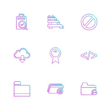 minimalist düz vektör app simgeleri beyaz arka plan üzerinde