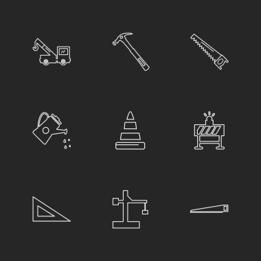 Farklı minimalist düz vektör app simgeleri