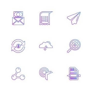 Beyaz arka plan basit düz app simgeleri