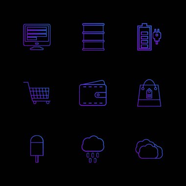 iş yaratıcı düz tasarım simgeler vektör koleksiyonu