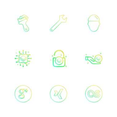 iş yaratıcı düz tasarım simgeler vektör koleksiyonu