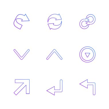 çeşitli vektör app simge kümesi         