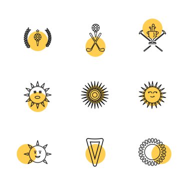 çeşitli vektör app simge kümesi         