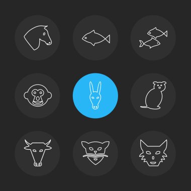 çeşitli vektör app simge kümesi         