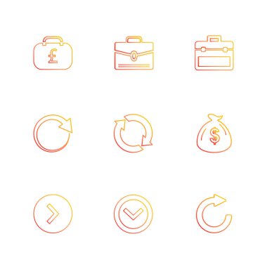 iş yaratıcı düz tasarım simgeler vektör koleksiyonu