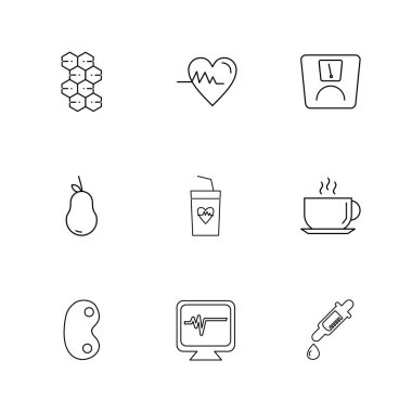 minimalist düz vektör app simgeleri beyaz arka plan üzerinde 