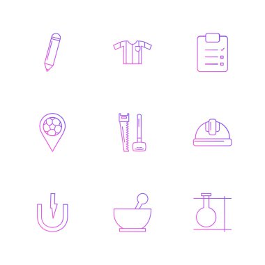 çeşitli vektör app simge kümesi         