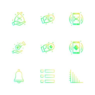 iş yaratıcı düz tasarım simgeler vektör koleksiyonu