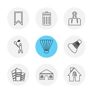 minimalist düz vektör app simgeleri beyaz arka plan üzerinde 