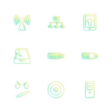 çeşitli vektör app simge kümesi         