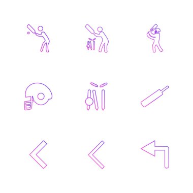 minimalist düz vektör app simgeleri beyaz arka plan üzerinde