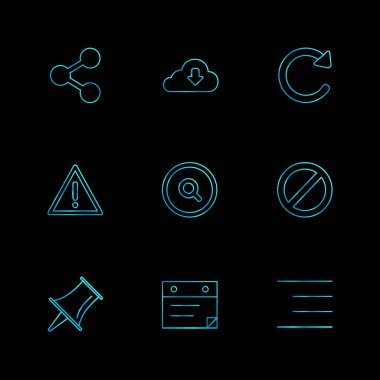 çeşitli vektör app simge kümesi         