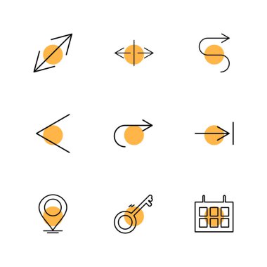 minimalist düz vektör app simgeleri beyaz arka plan üzerinde 