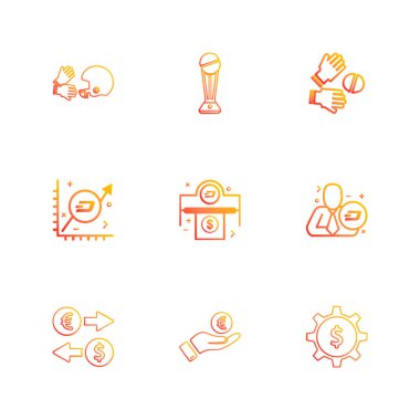 iş yaratıcı düz tasarım simgeler vektör koleksiyonu