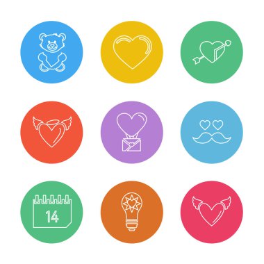 minimalist düz vektör app simgeleri beyaz arka plan üzerinde 