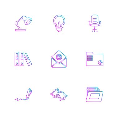 minimalist düz vektör app simgeleri beyaz arka plan üzerinde