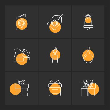 Farklı minimalist düz vektör app simgeleri