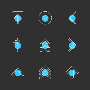 çeşitli vektör app simge kümesi         