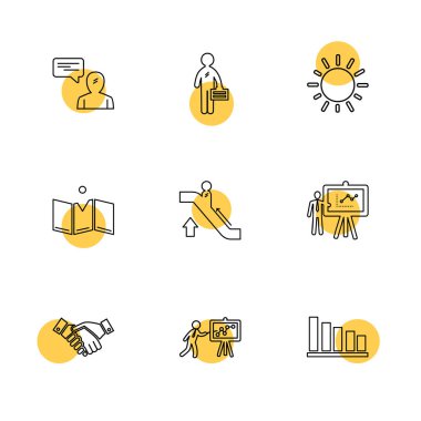 iş yaratıcı düz tasarım simgeler vektör koleksiyonu