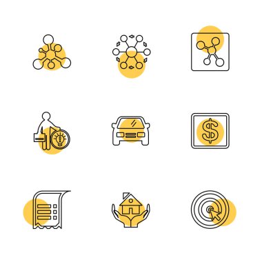 çeşitli vektör app simge kümesi         