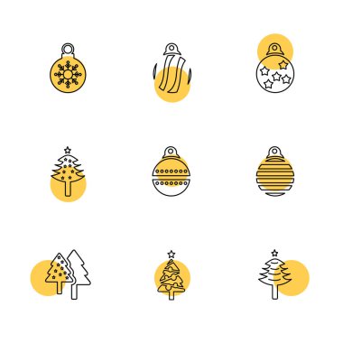 beyaz zemin üzerine minimalist düz vektör app simge kümesi