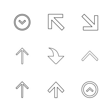 minimalist düz vektör app simgeleri beyaz arka plan üzerinde 