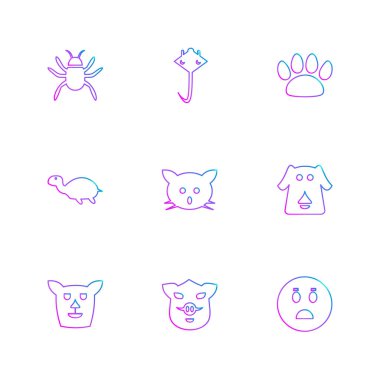 minimalist düz vektör app simgeleri beyaz arka plan üzerinde 