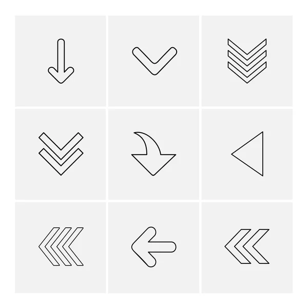 Einfache Sammlung Von Flachen App Symbolen Vektorillustration Auf Weißem Hintergrund — Stockvektor