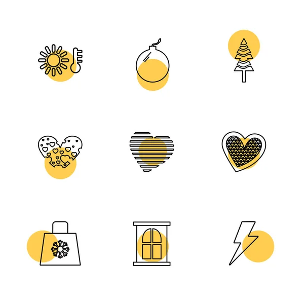 Iconos Aplicación Vector Plano Minimalista Sobre Fondo Blanco — Vector de stock