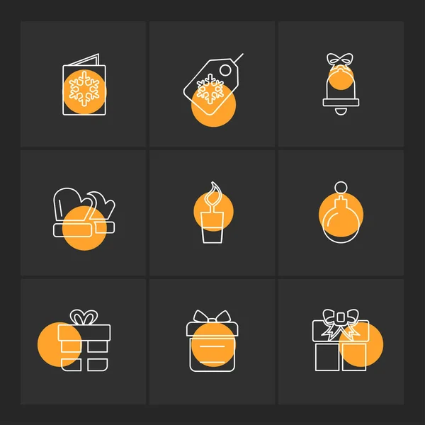 Diferentes Iconos Aplicación Vector Plano Minimalista — Vector de stock