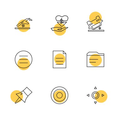 Beyaz arka plan üzerinde izole minimalist düz vektör app simgeleri