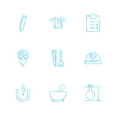 minimalist düz vektör app simgeleri beyaz arka plan üzerinde