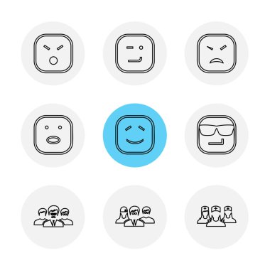 Beyaz arka plan basit düz app simgeleri