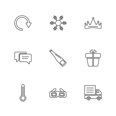 düz vektör çizim simgeler, App simgelerin ayarlamak   