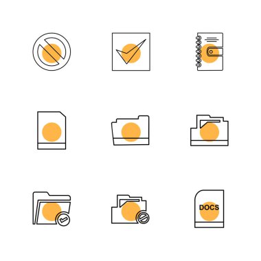 minimalist düz vektör app simgeleri beyaz arka plan üzerinde
