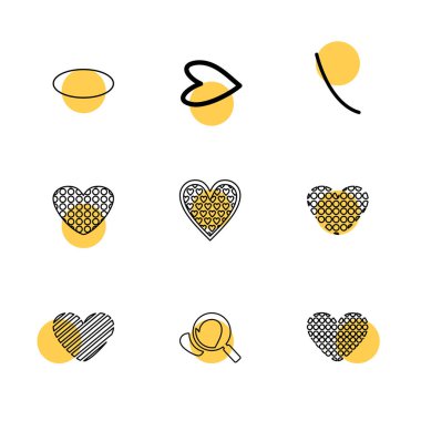 beyaz zemin üzerine minimalist düz app simgeleri