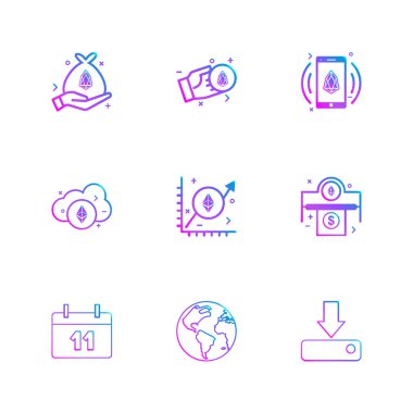 minimalist düz app simgeleri