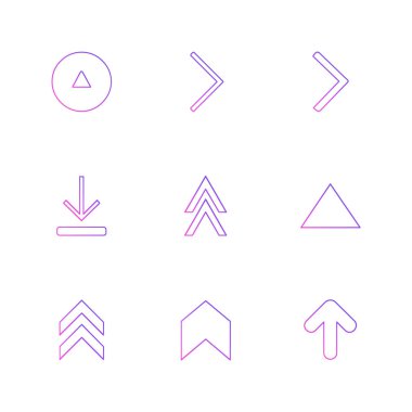 minimalist düz vektör app simgeleri beyaz arka plan üzerinde