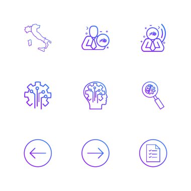 iş yaratıcı düz tasarım simgeler vektör koleksiyonu