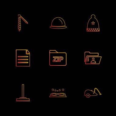 düz vektör çizim simgeler, App simgelerin ayarlamak