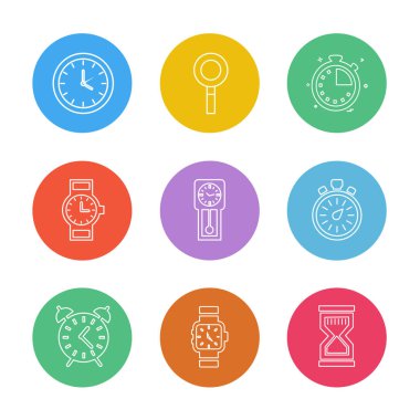 beyaz zemin üzerine minimalist düz app simgeleri