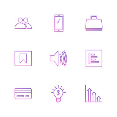 vektör çizim simgeler, beyaz arka plan üzerinde simgelerin ayarlamak