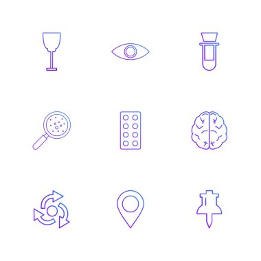 düz vektör çizim simgeler, App simgelerin ayarlamak 