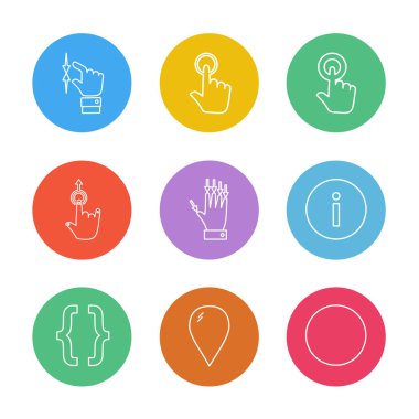 minimalist düz app simgeleri