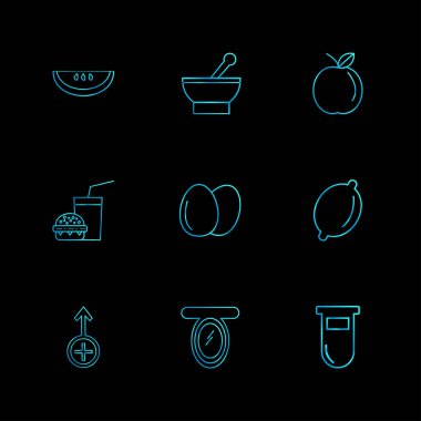 düz vektör çizim simgeler, App simgelerin ayarlamak   