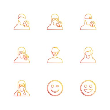 iş simgeleri kümesi, vektör illüstrasyonu 