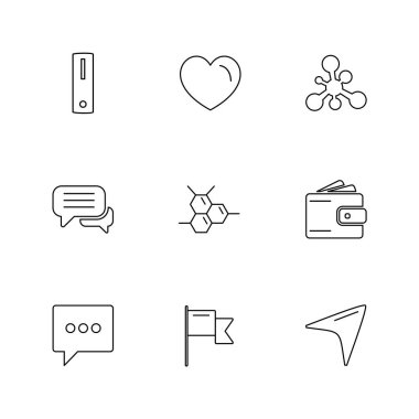 iş yaratıcı düz tasarım simgeler vektör koleksiyonu